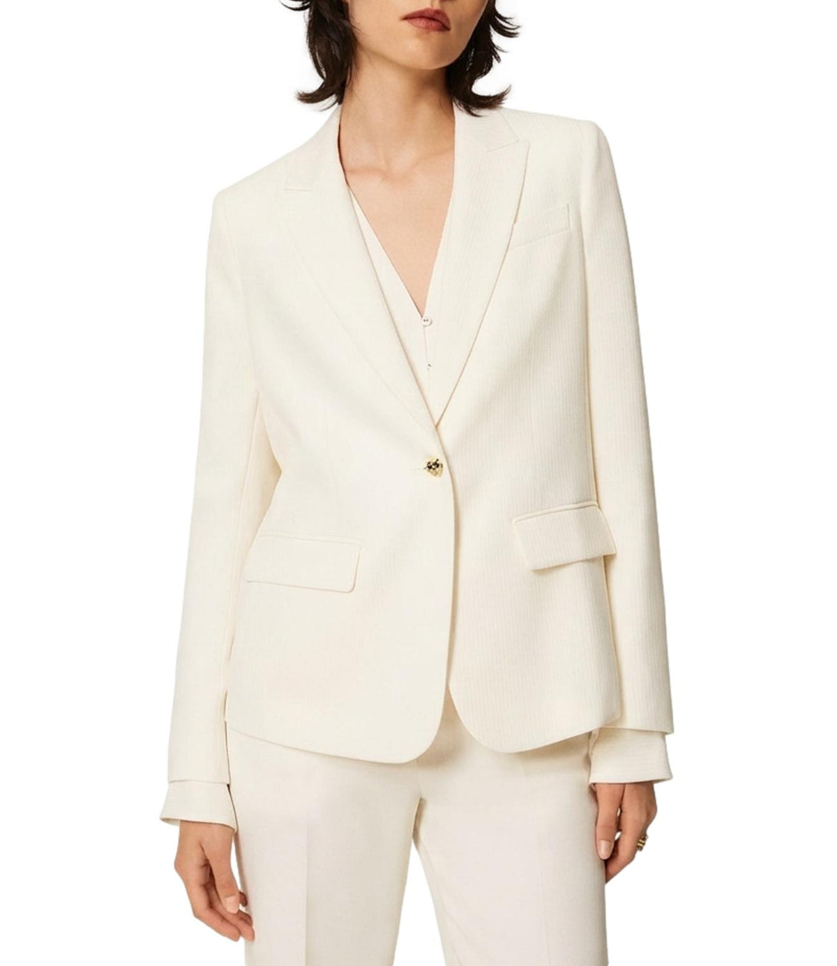 Twin Set Blazer Madreperla da Donna