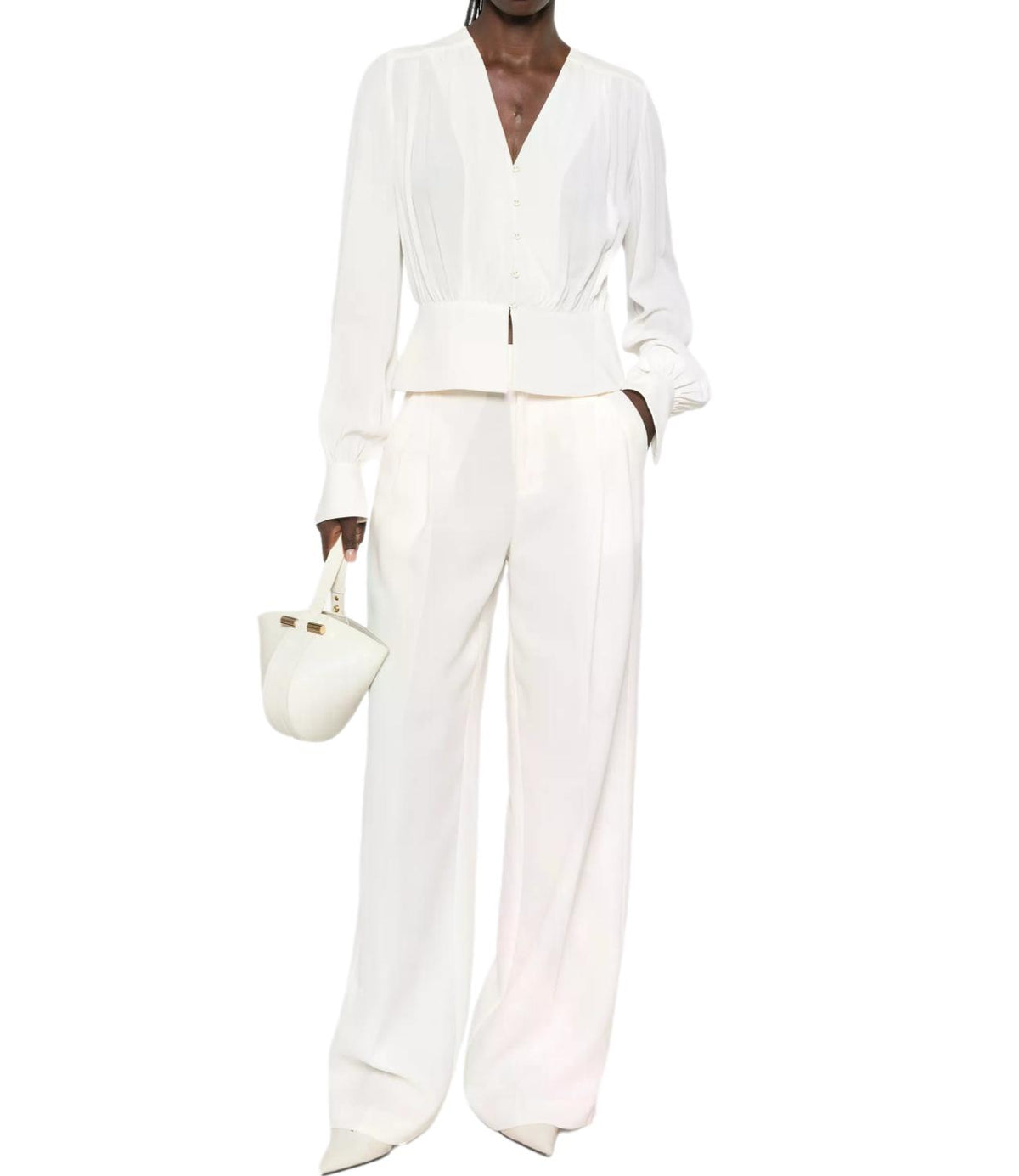 Twin Set Pantalone Madreperla da Donna