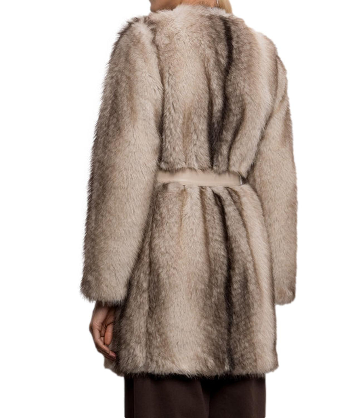 Twin Set Cappotto Animal Shade Casha/brown da Donna
