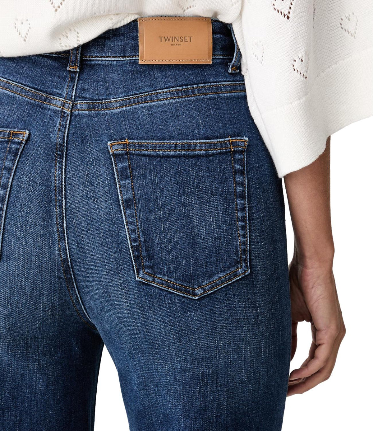 Twin Set Jeans Denim Medio da Donna