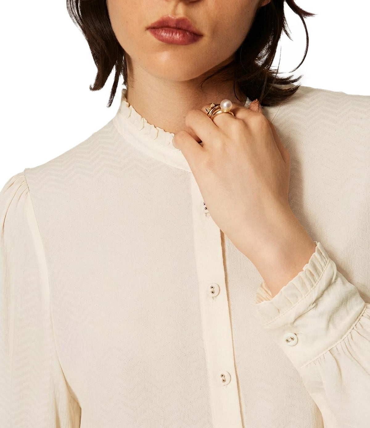 Twin Set Camicia Madreperla da Donna
