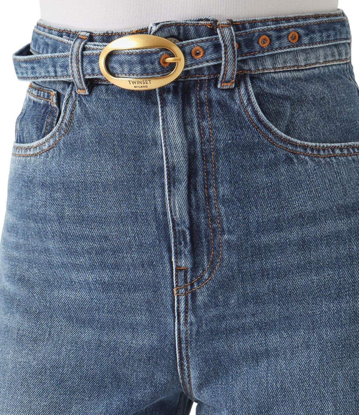 Twin Set Jeans Denim Medio da Donna
