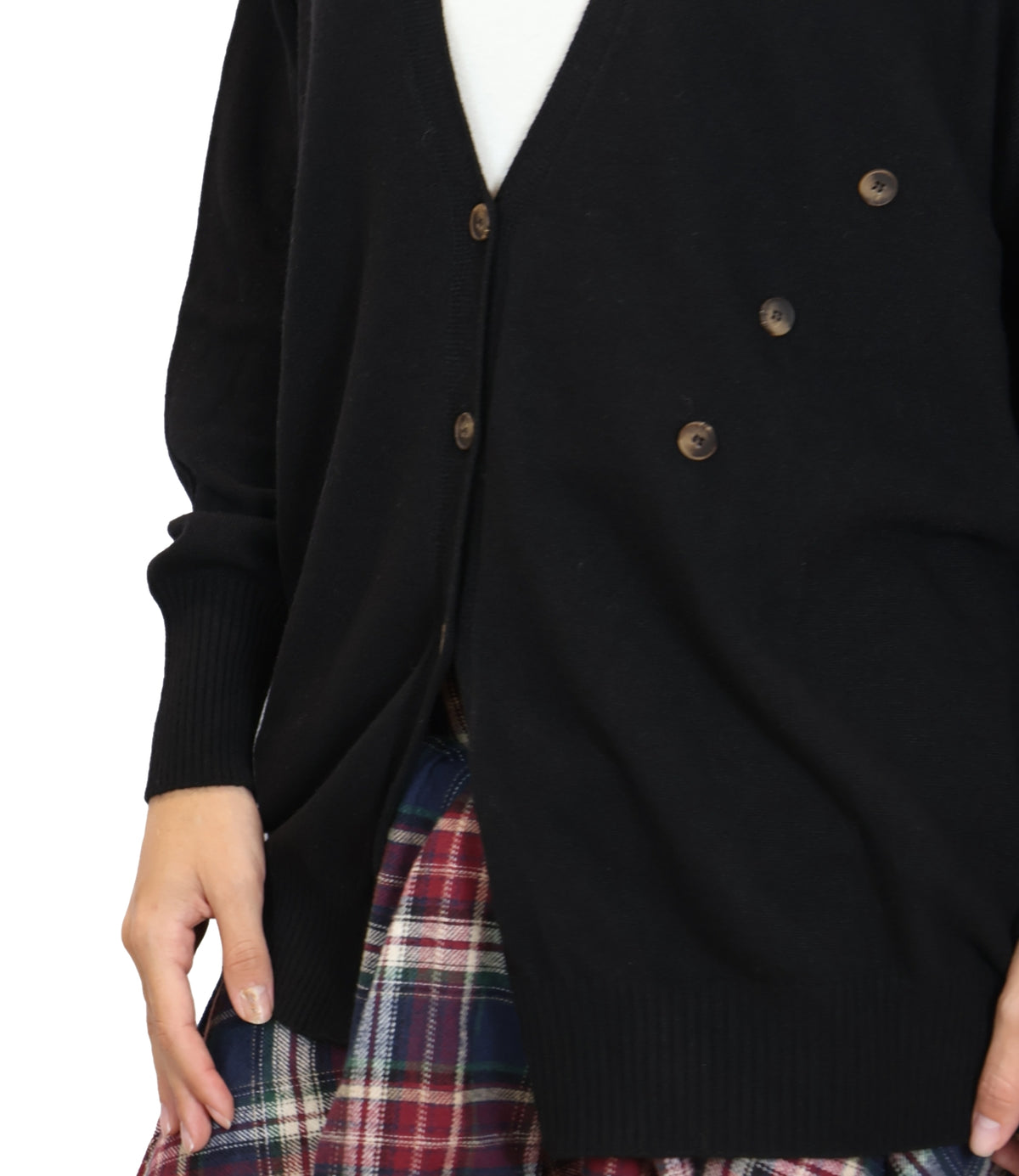Vicolo Cardigan Nero da Donna