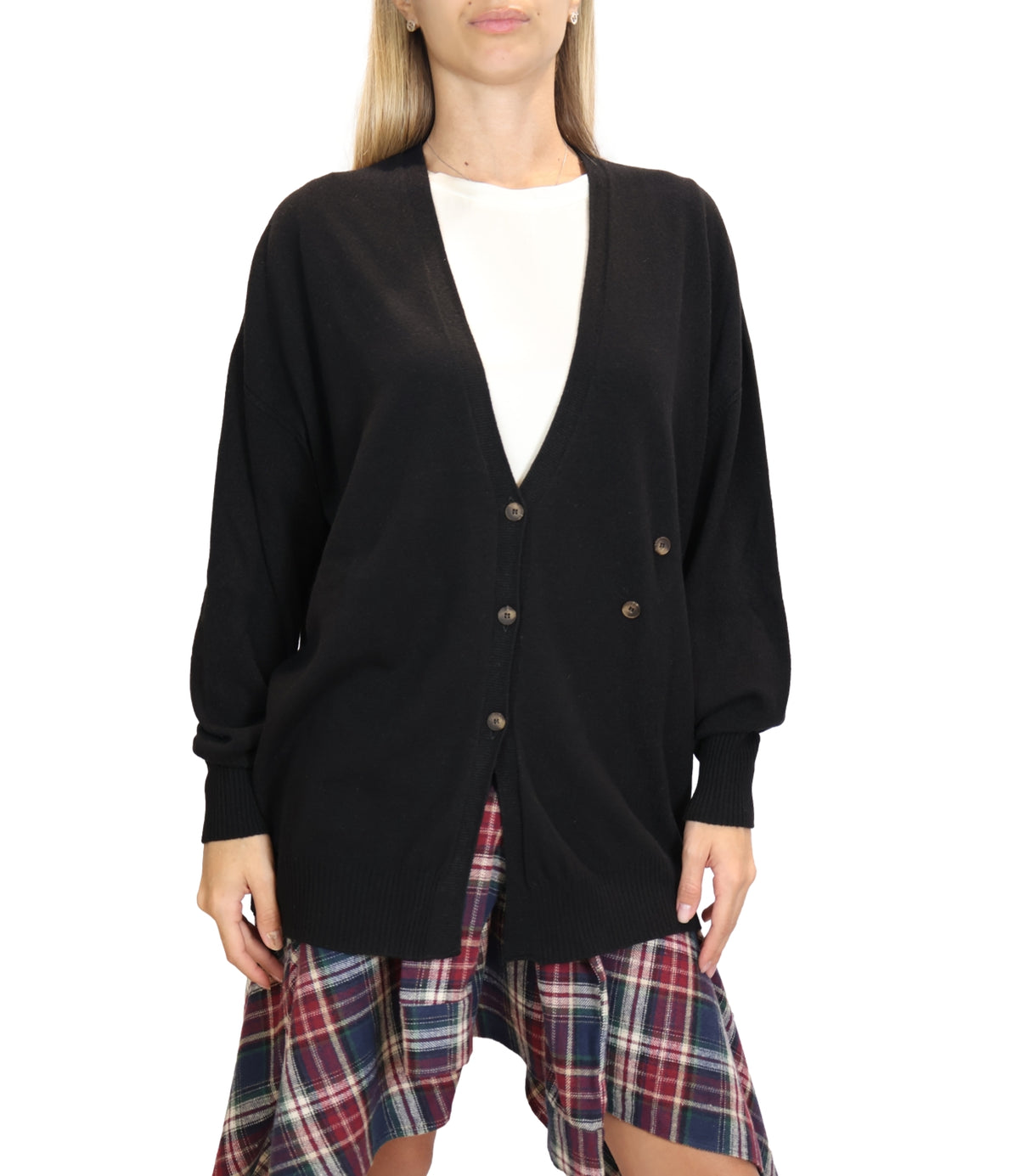 Vicolo Cardigan Nero da Donna