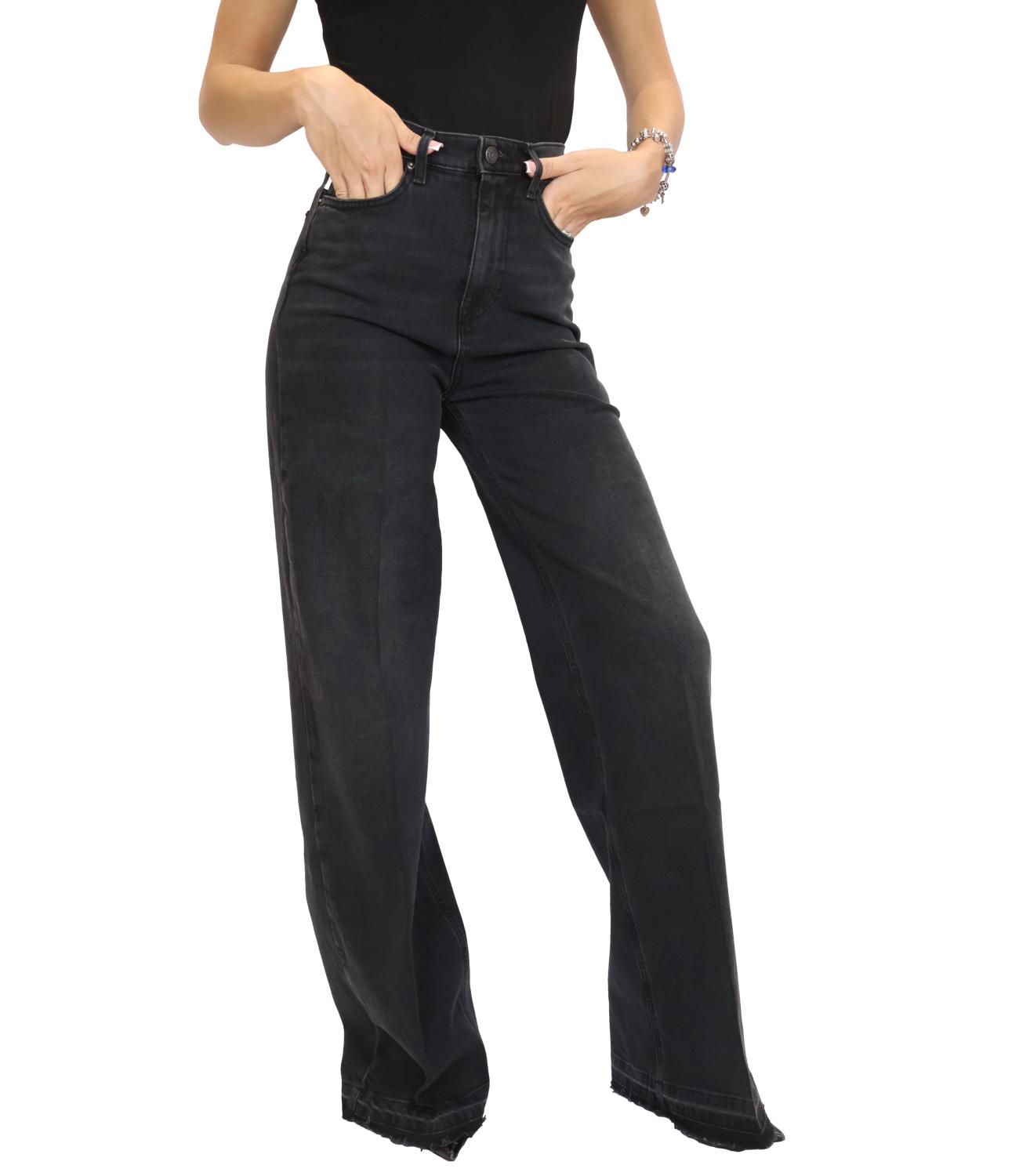 Vicolo Jeans Denim Nero da Donna