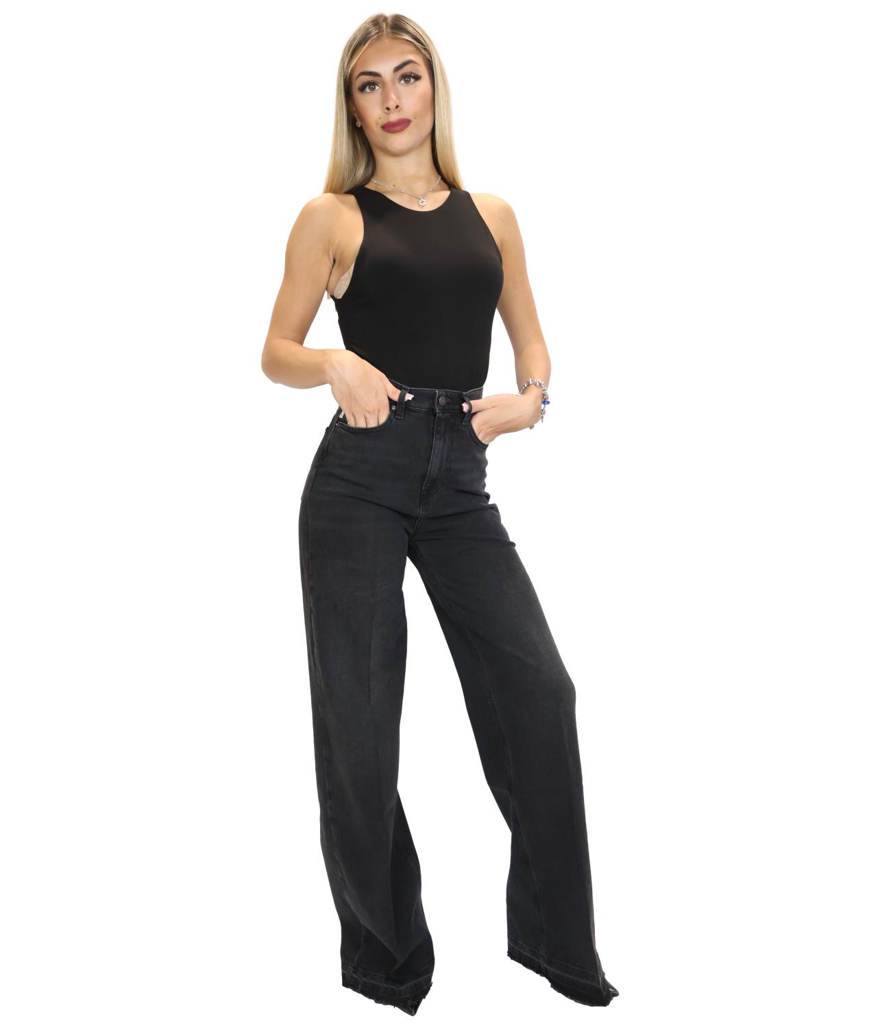 Vicolo Jeans Denim Nero da Donna