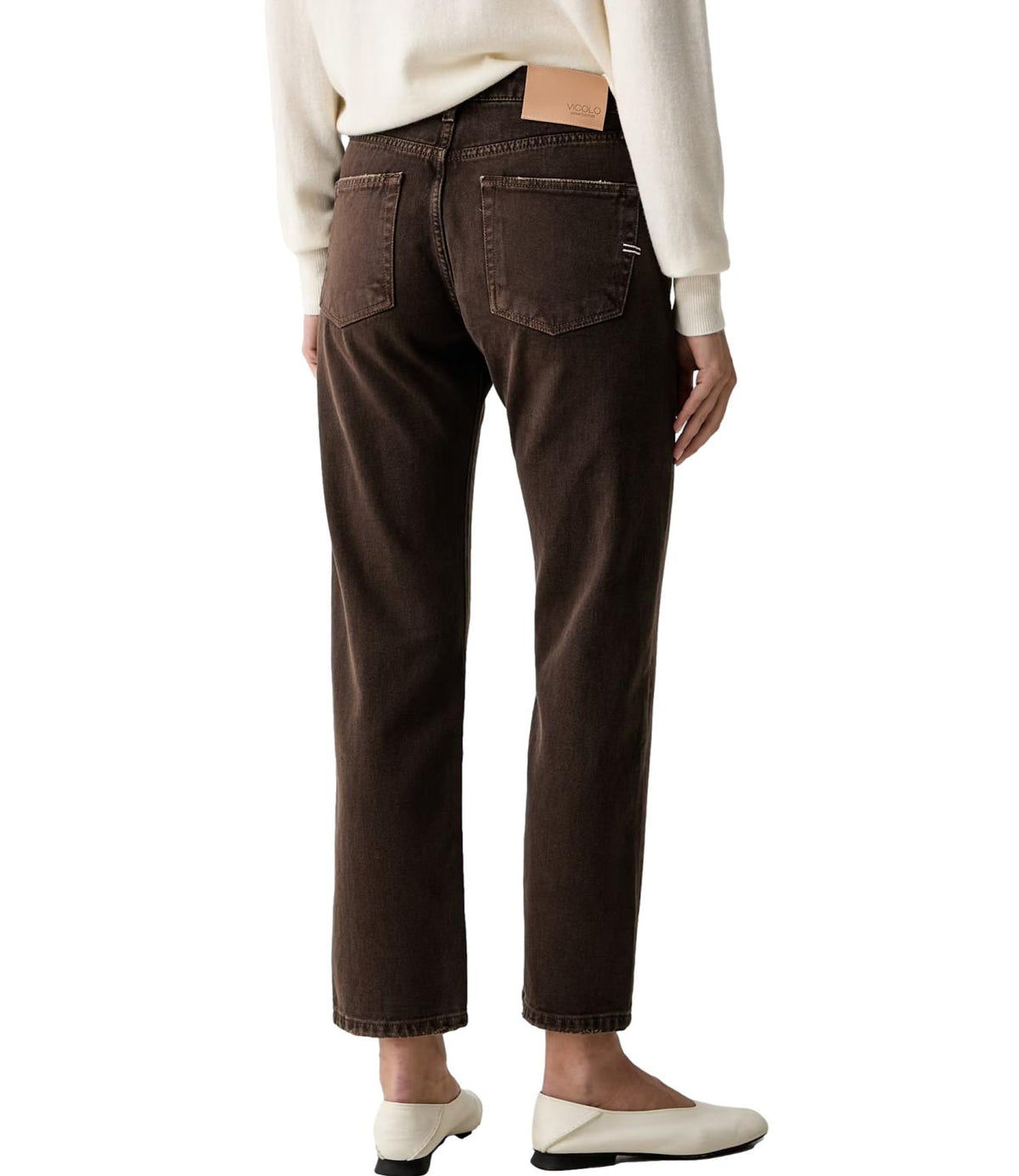 Vicolo Jeans Marrone Fondente da Donna