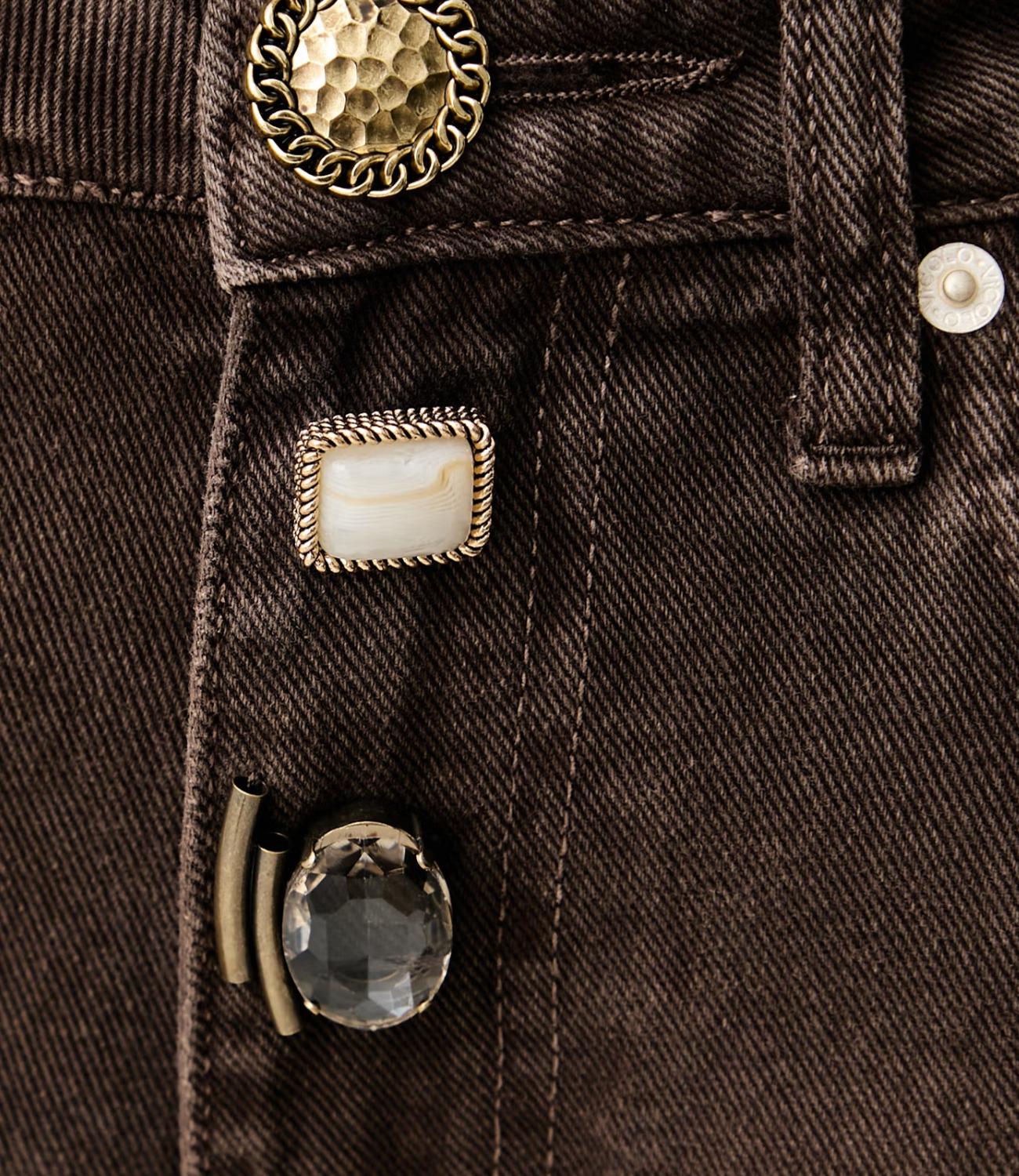 Vicolo Jeans Marrone Fondente da Donna
