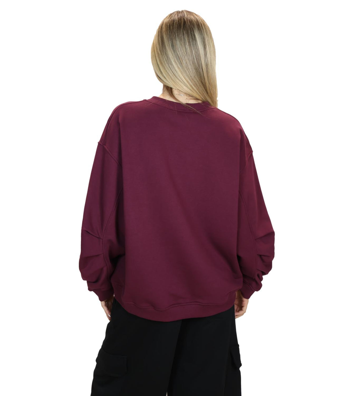 Vicolo Felpa Borgogna da Donna