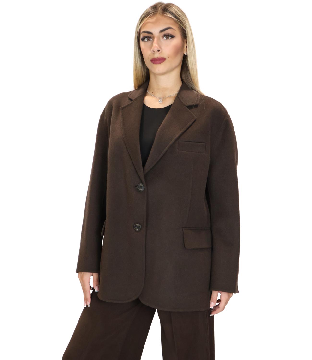 Vicolo Cappotto Marrone Fondente da Donna