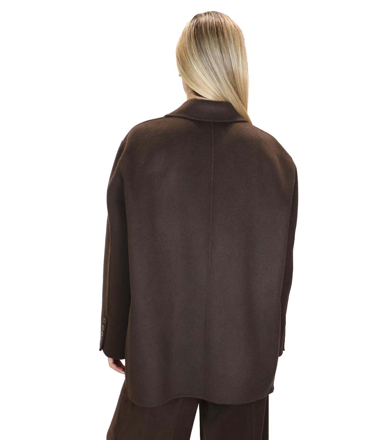 Vicolo Cappotto Marrone Fondente da Donna