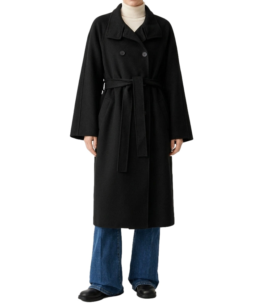 Vicolo Cappotto Nero da Donna