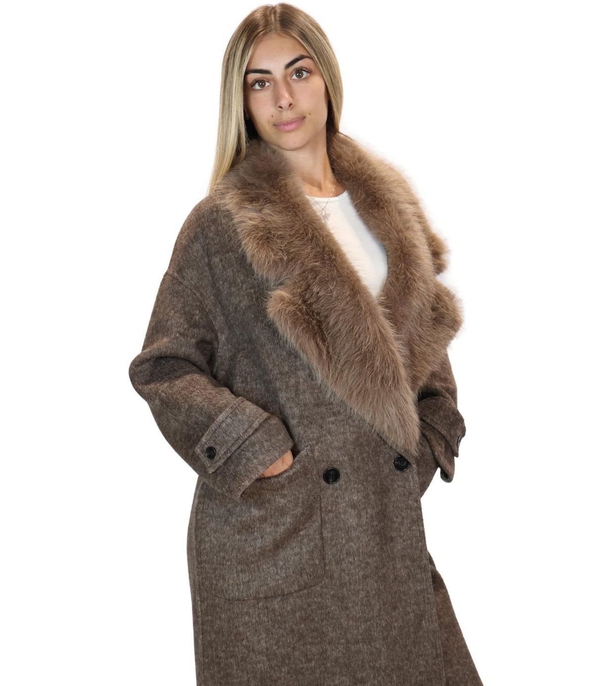 Vicolo Cappotto Fango da Donna