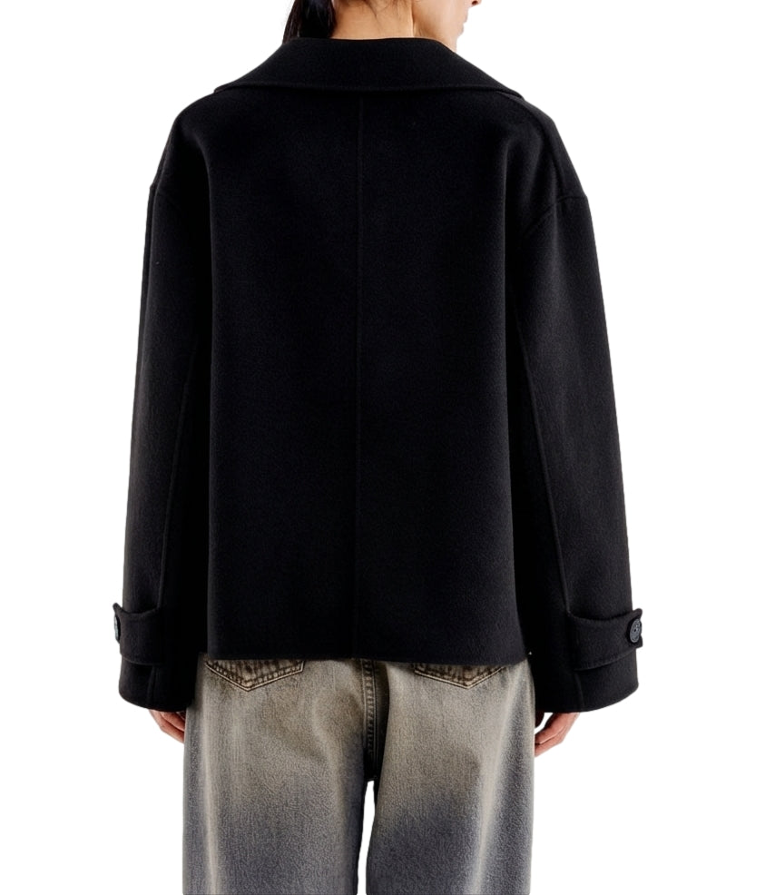 Vicolo Cappotto Nero da Donna