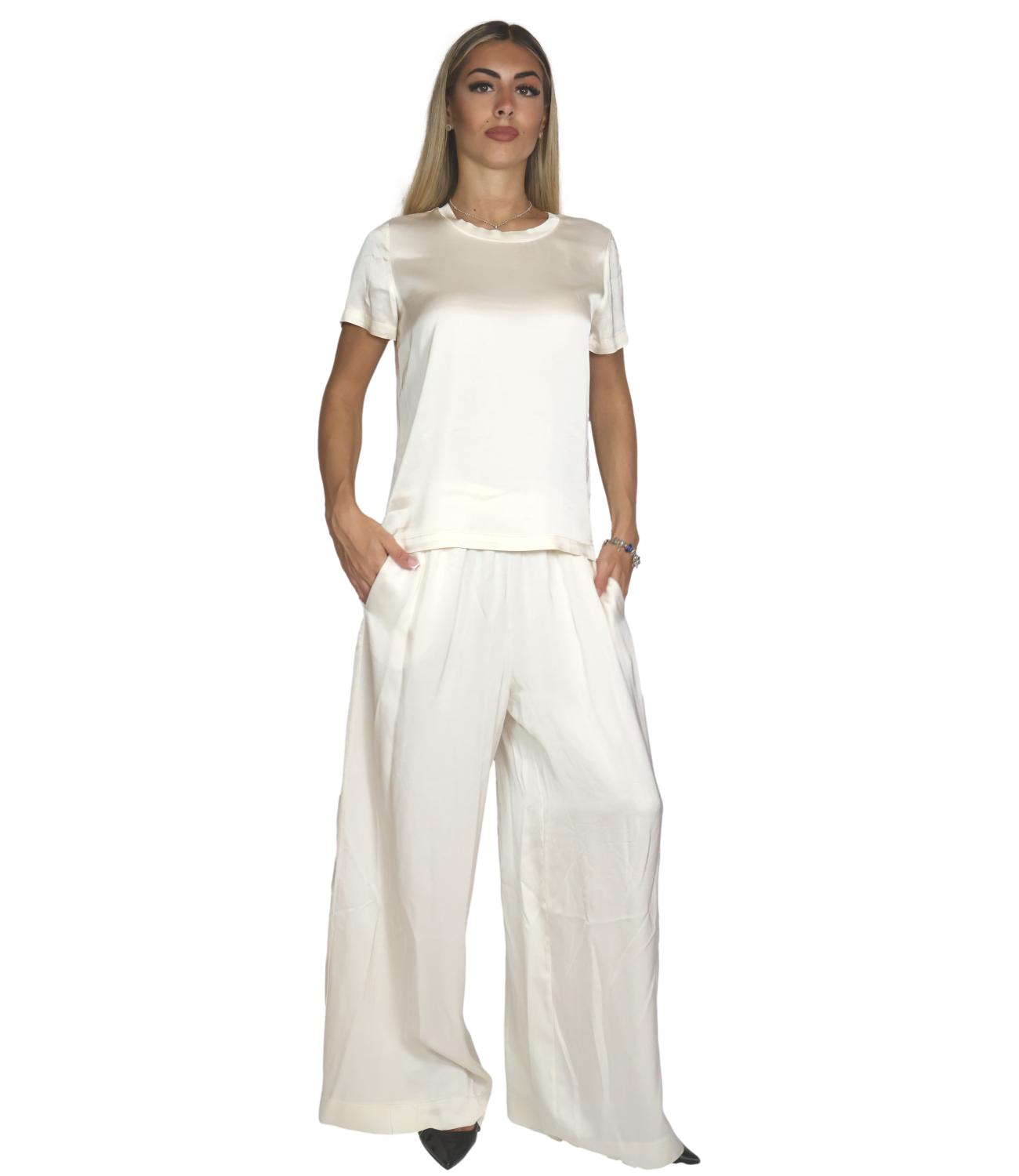Vicolo T-Shirt Panna da Donna