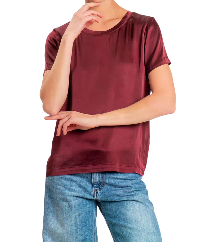 Vicolo T-Shirt Bordeaux da Donna