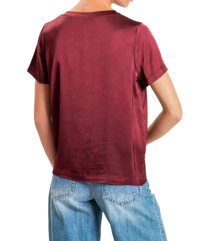 Vicolo T-Shirt Bordeaux da Donna