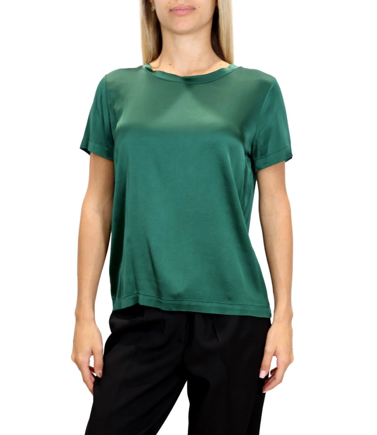 Vicolo T-Shirt Acu Verde Pino 79/1 S da Donna