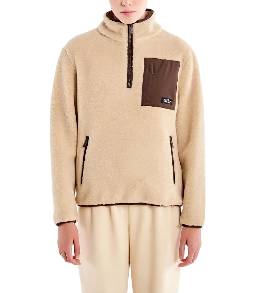 Vicolo Felpa Acu Beige 07 S da Donna