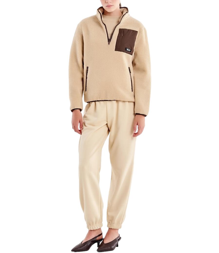Vicolo Felpa Acu Beige 07 S da Donna