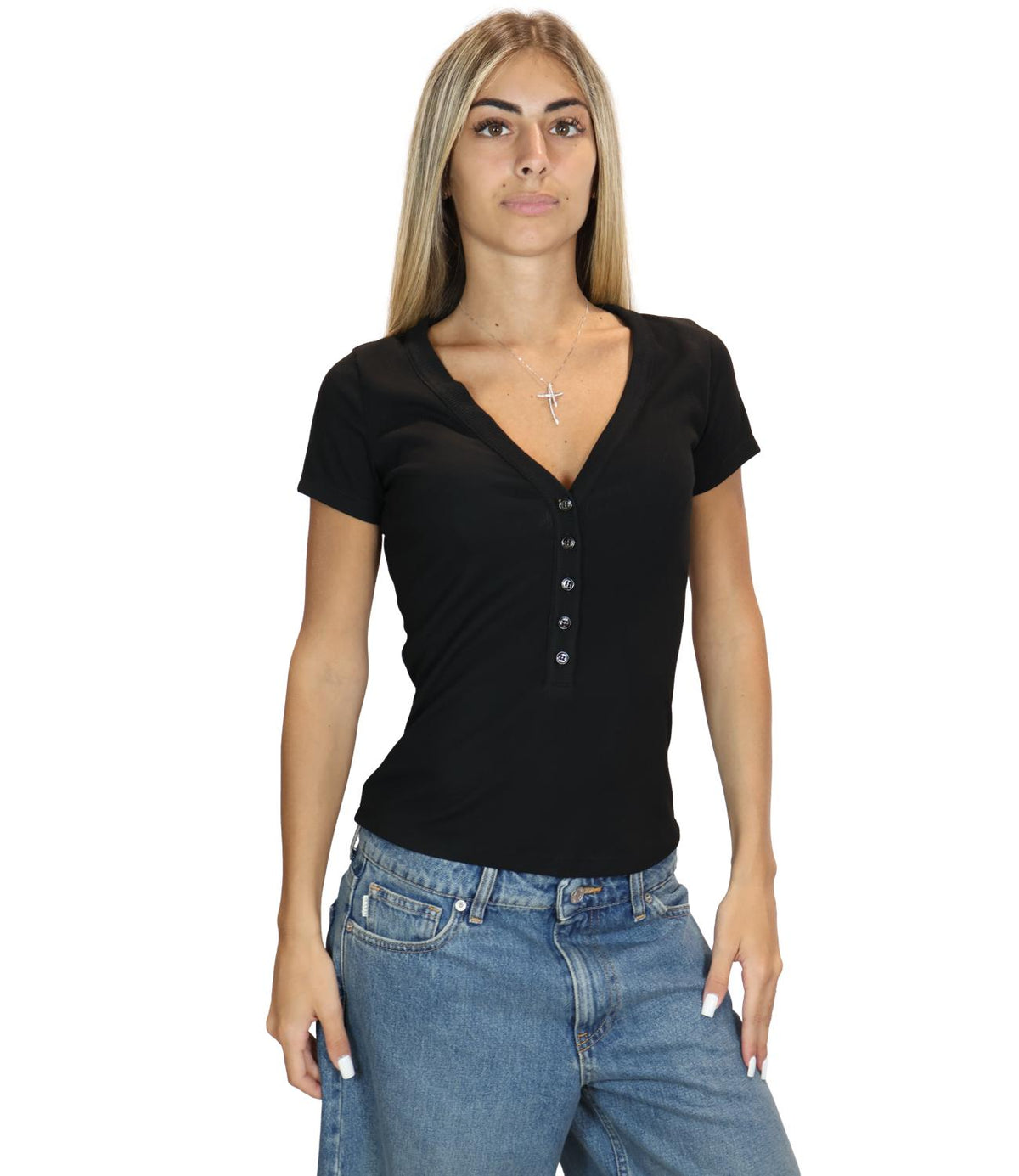 Vicolo T-Shirt Nero da Donna