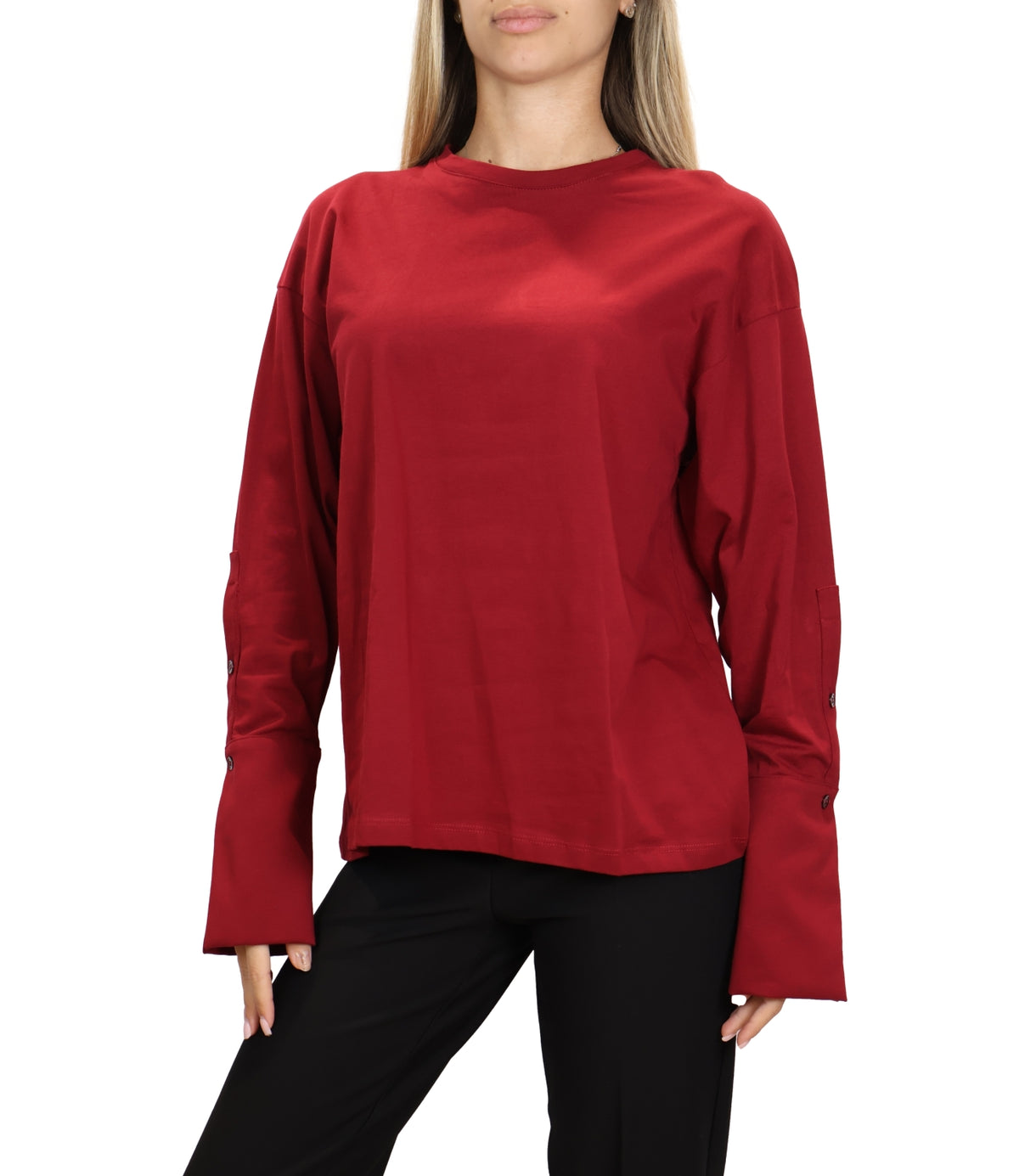 Vicolo T-Shirt Fu Bordeaux C. 38/1 U da Donna