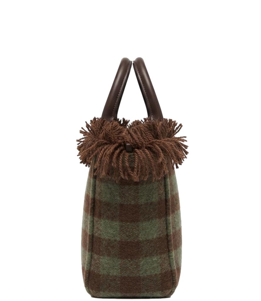 Vicolo Borsa Marrone/menta da Donna