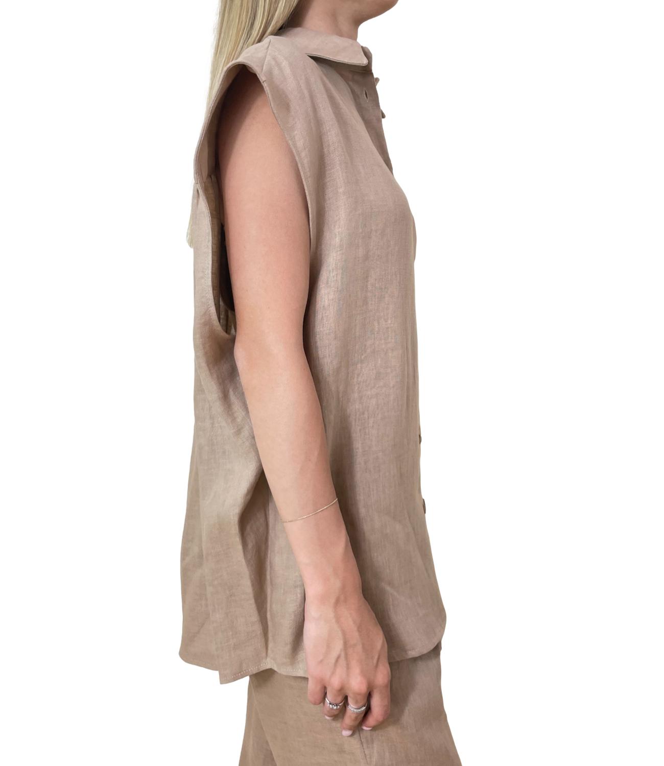 Dixie Camicia Camel Donna