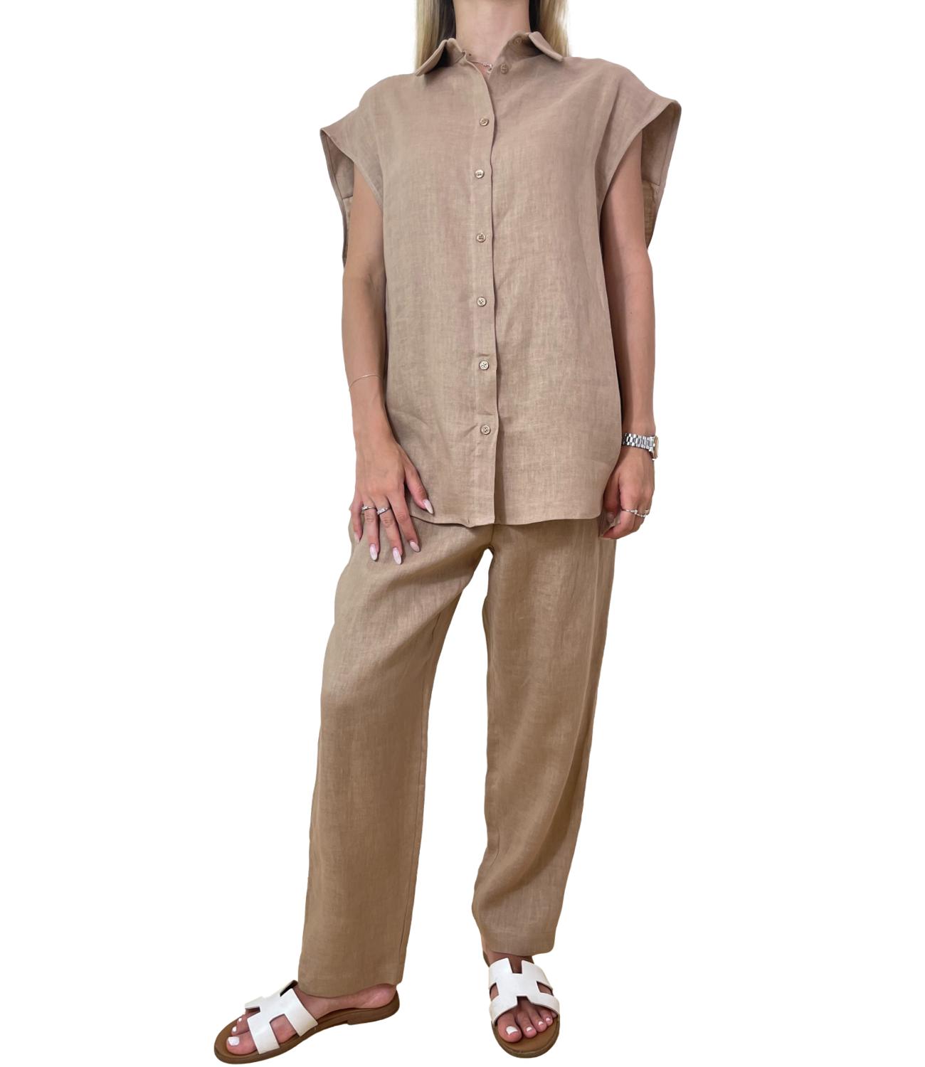 Dixie Camicia Camel Donna