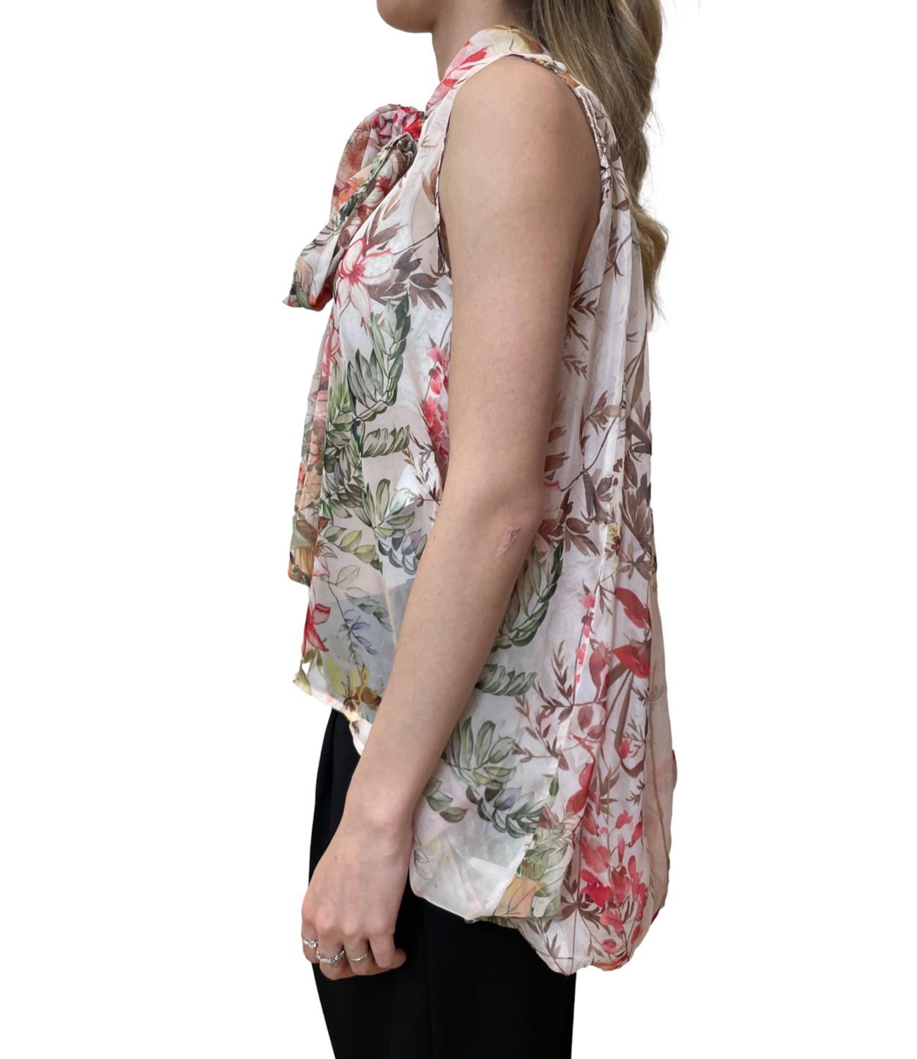 Imperial Camicia Panna Floreale Donna