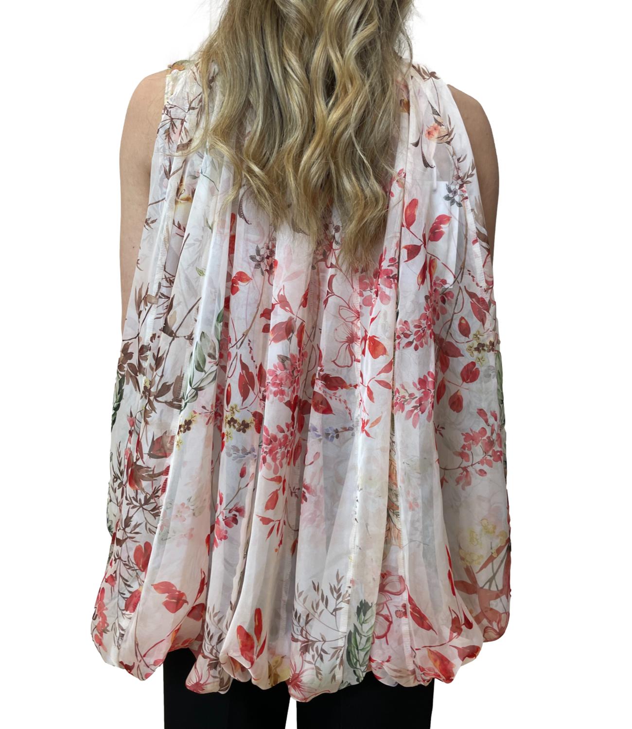 Imperial Camicia Panna Floreale Donna