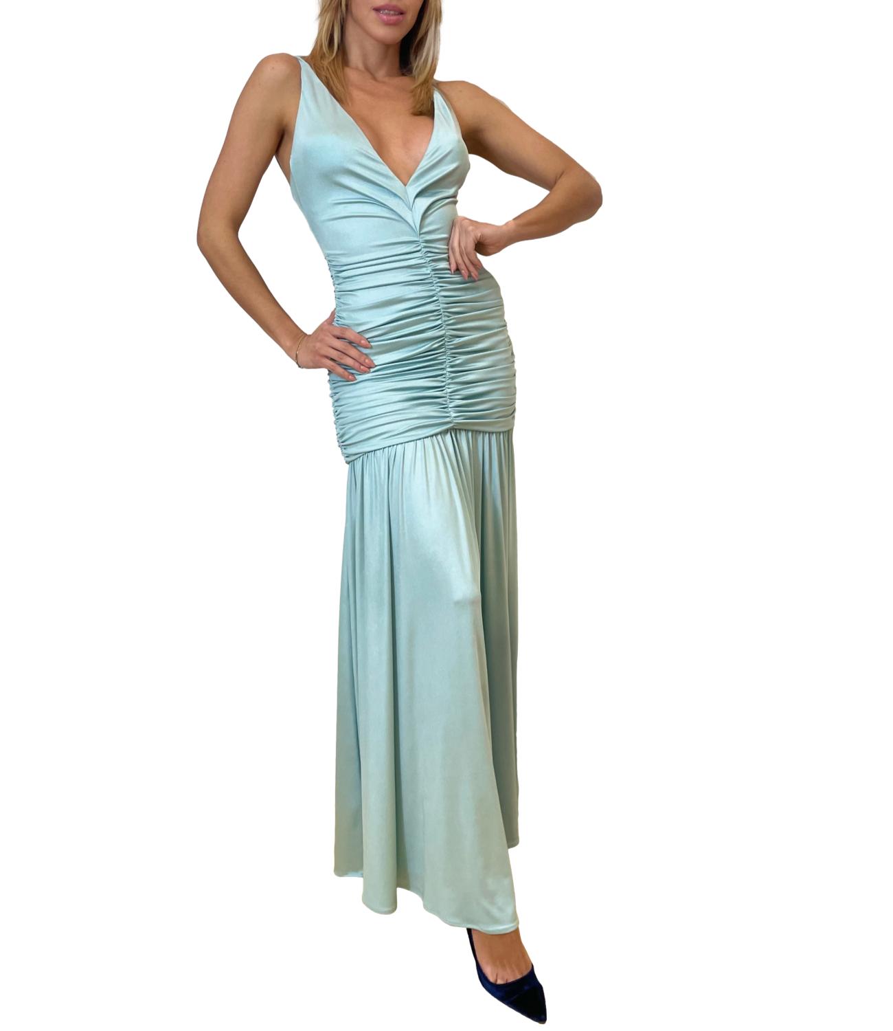 Silence Limited Abito Azzurro Donna