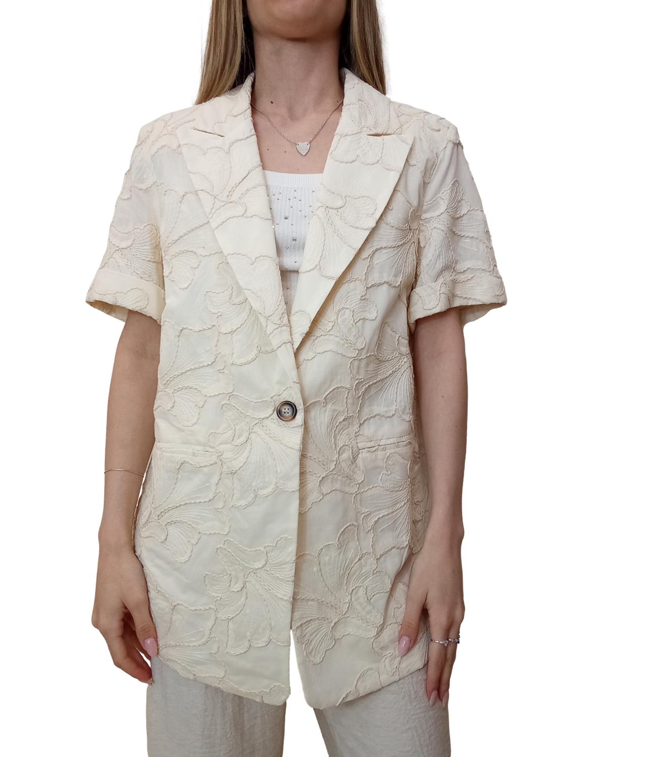 Susy Mix Giacca Crema Donna