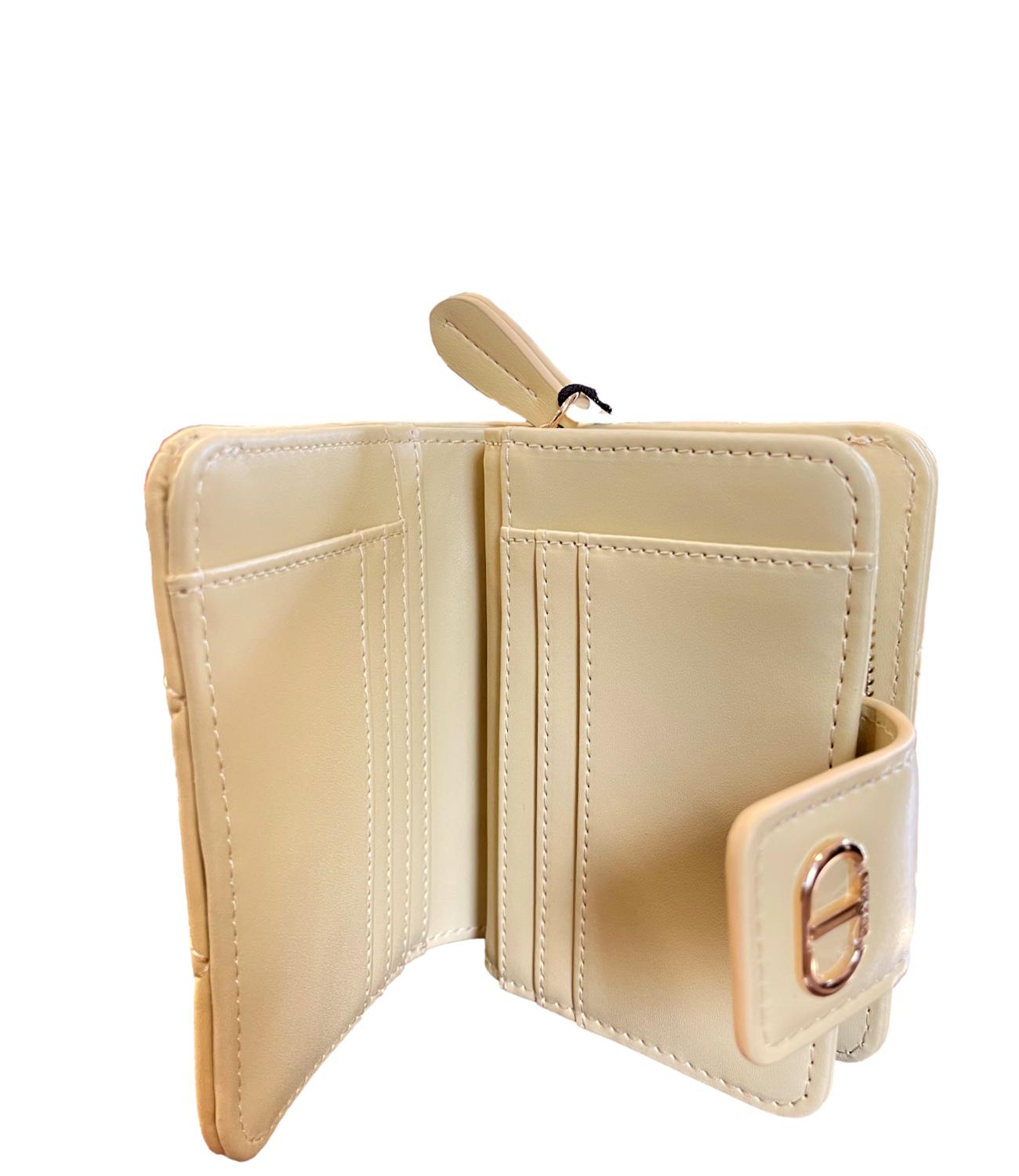 Twinset portafoglio crema donna