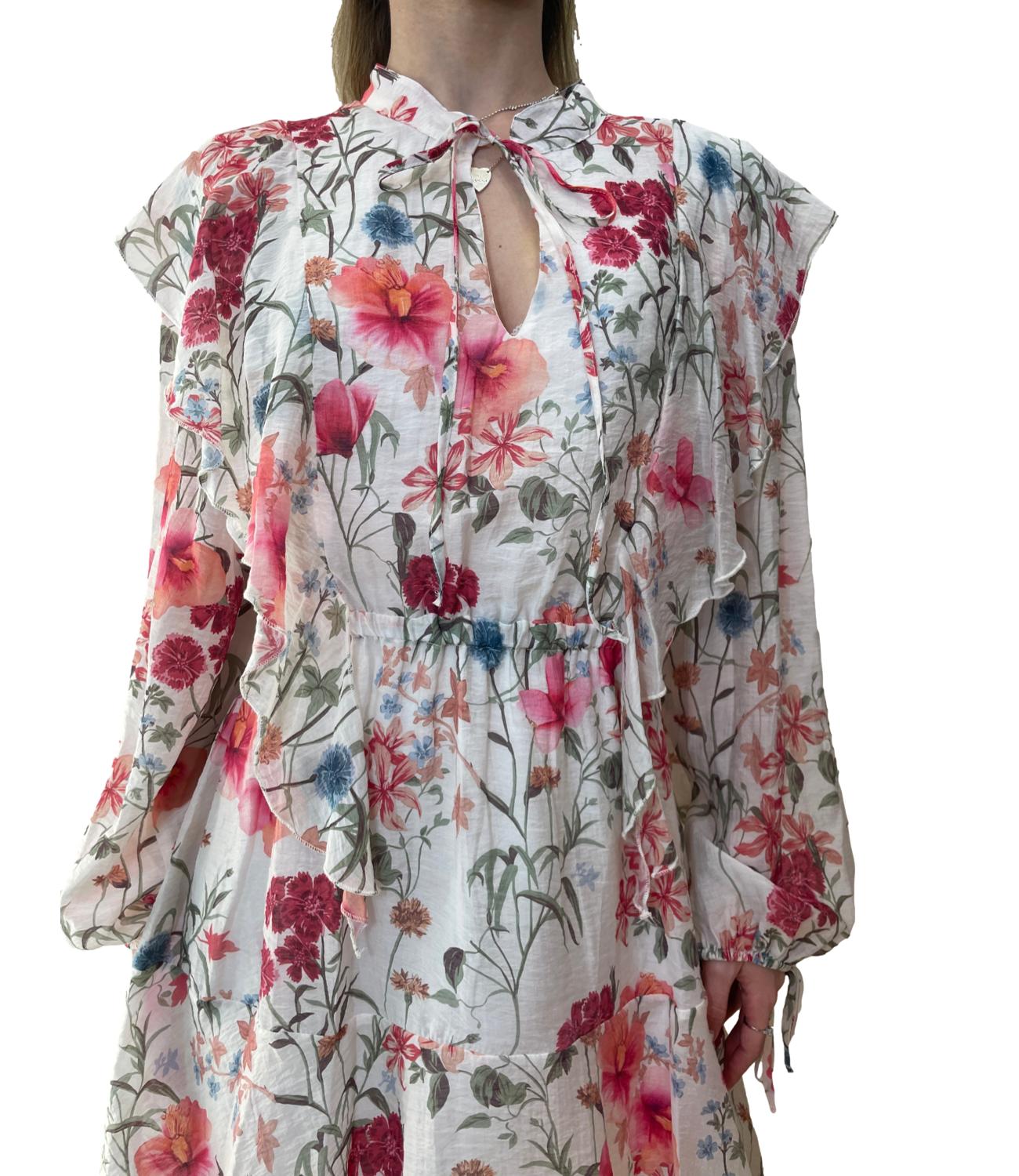 Vicolo abito floreale burro donna