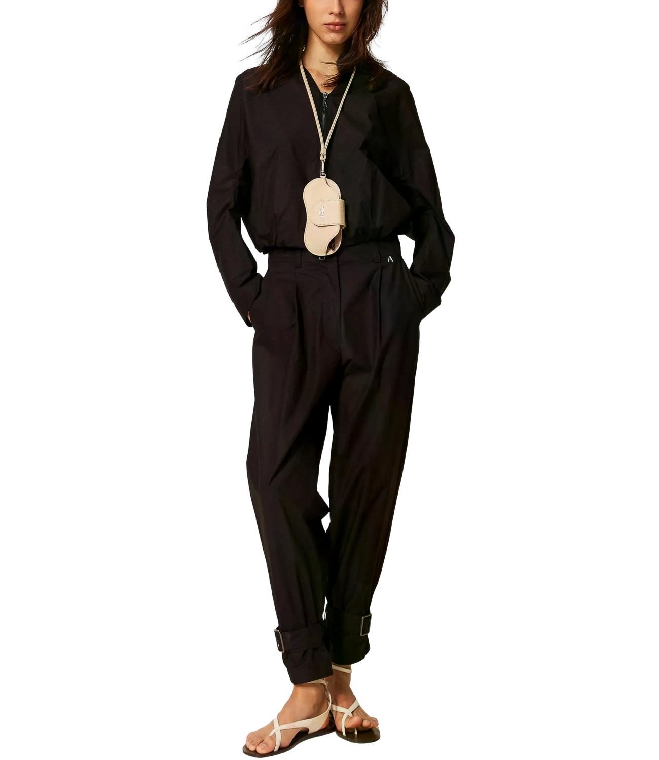 Actitude Twinset Pantalone Nero da Donna