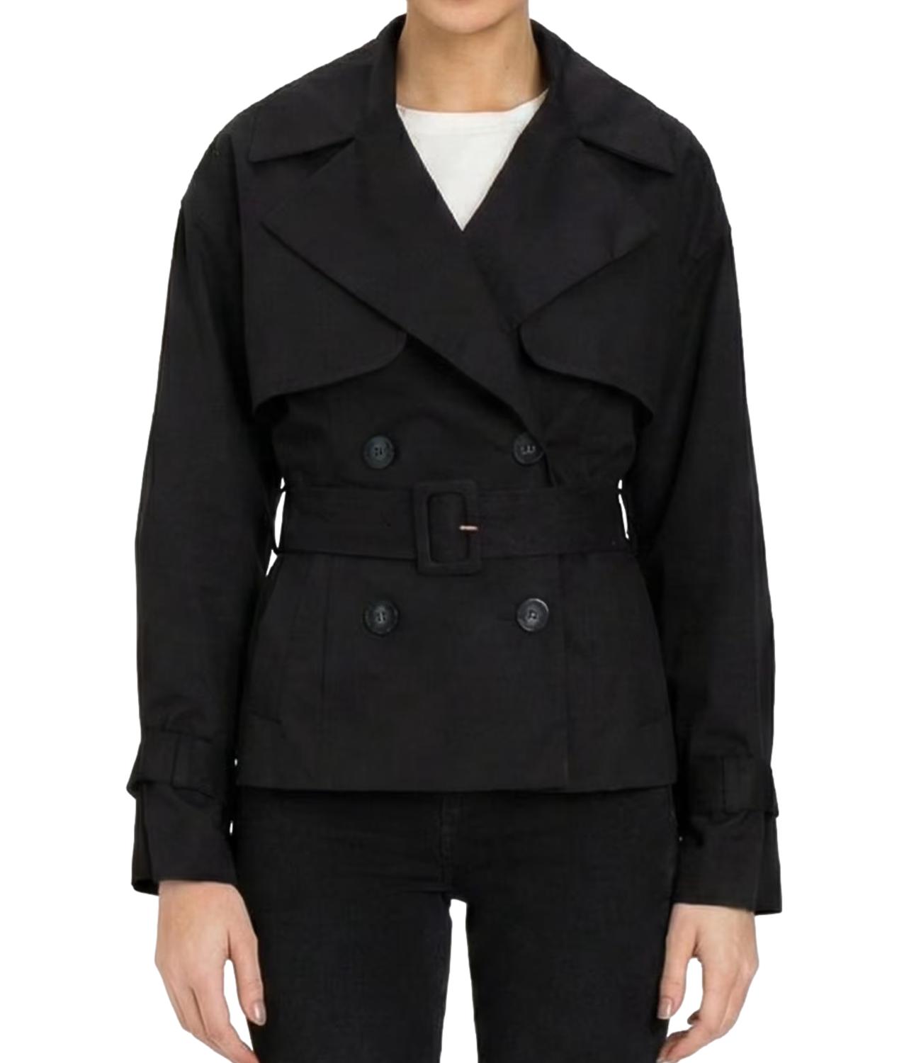 ActitudeTwinset Trench a doppiopetto nero Donna