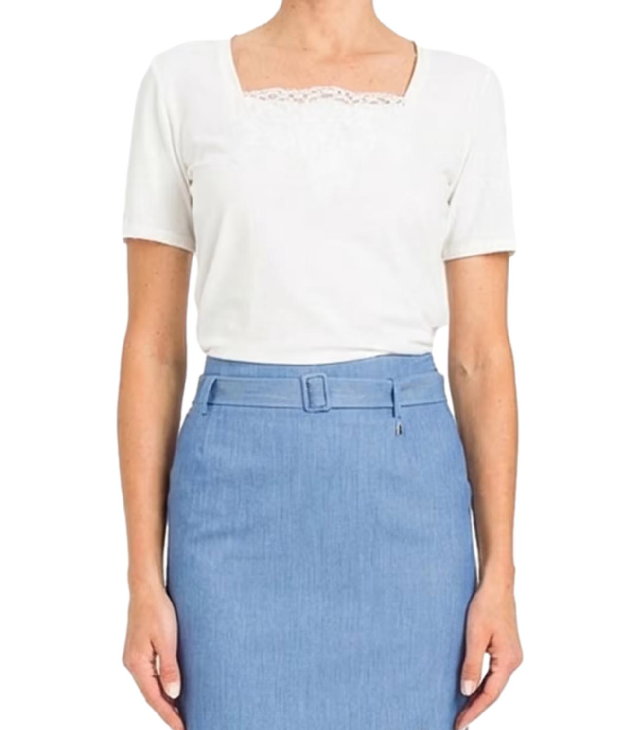 ActitudeTwinset T-shirts in cotone bianco Donna