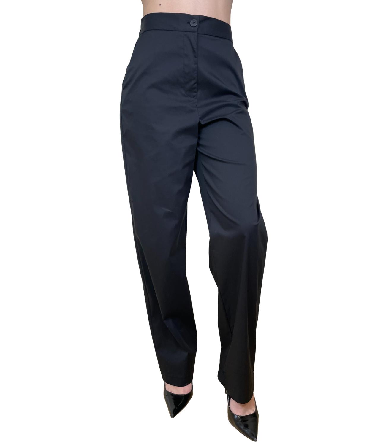 Angela Davis Pantalone Nero da Donna