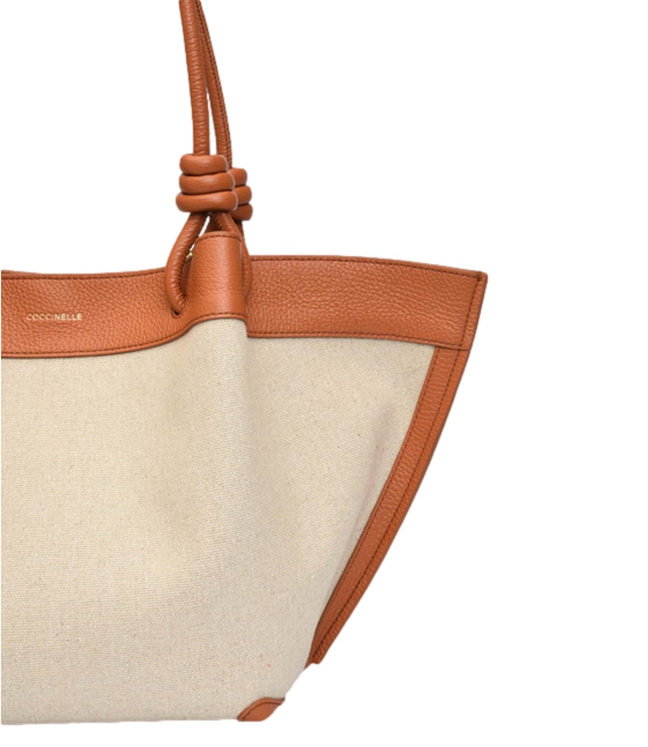 COCCINELLE borsa natural/crab donna