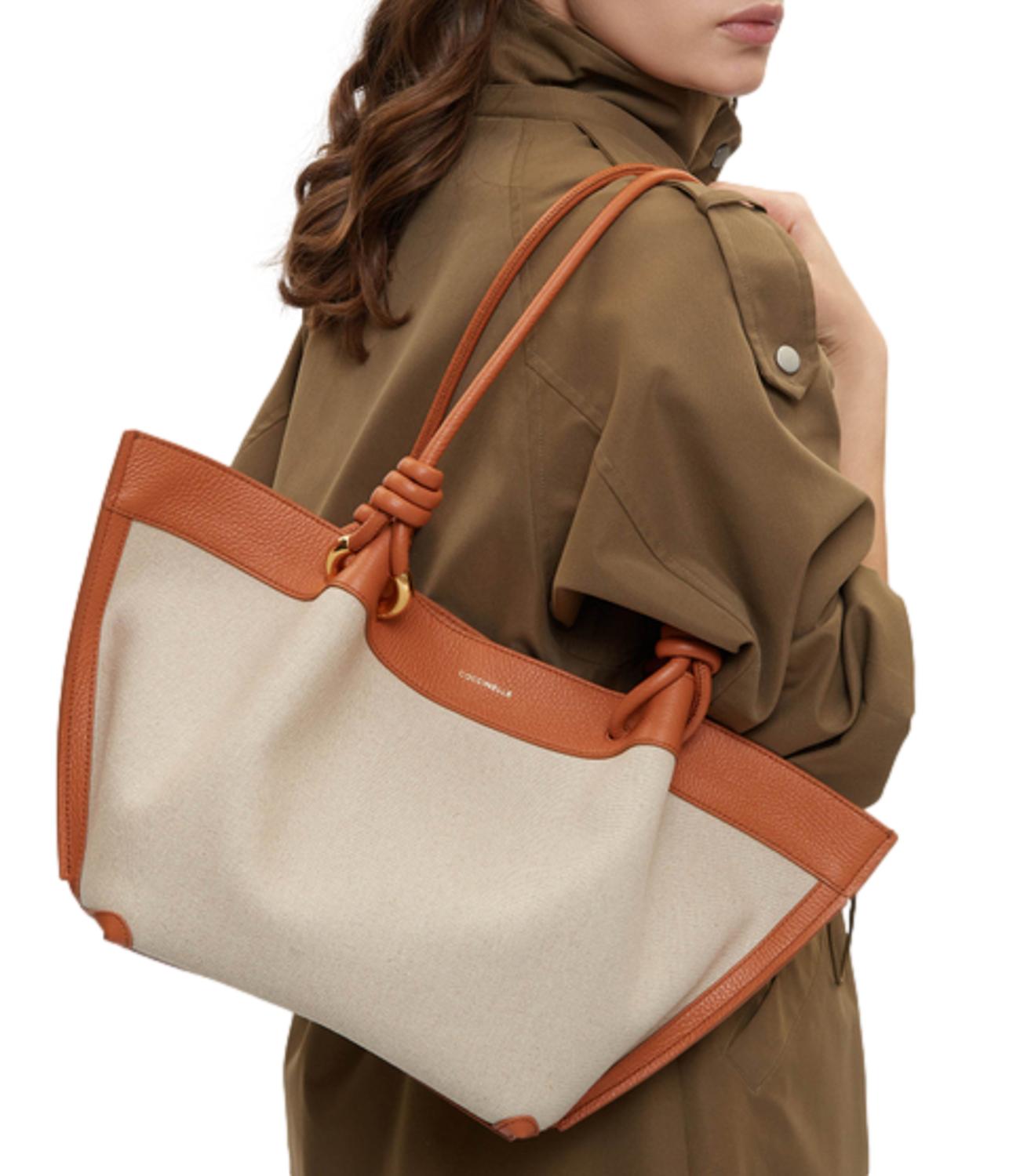 COCCINELLE borsa natural/crab donna