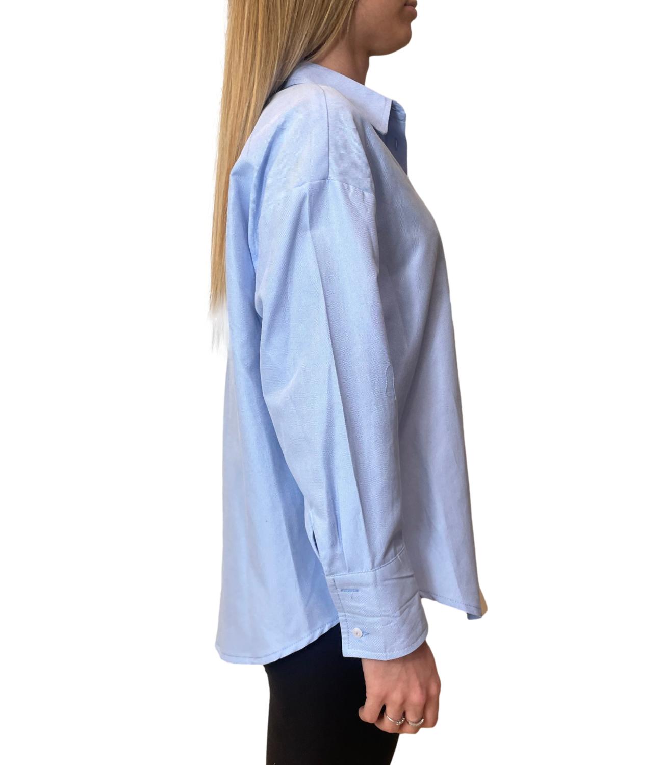 Dixie Camicia Over Celeste Donna