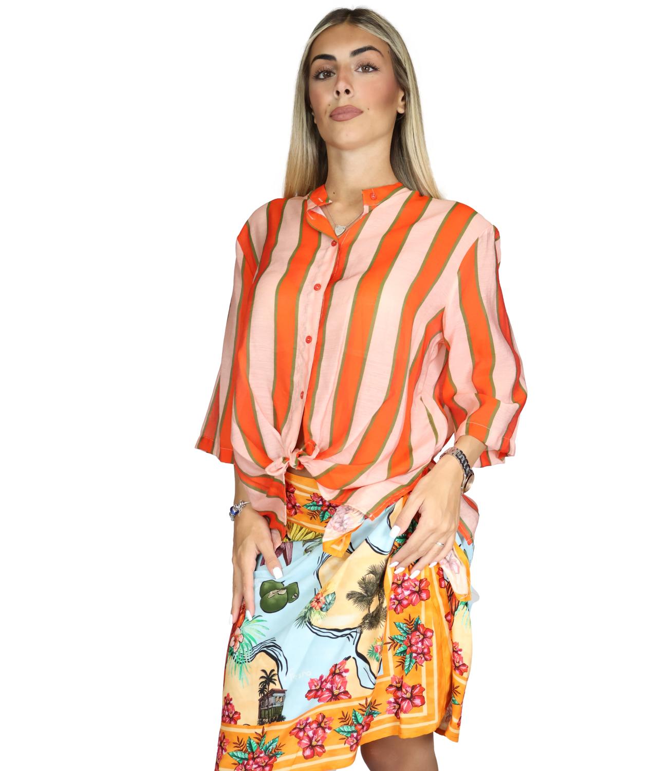 Dixie Camicia Arancio da Donna