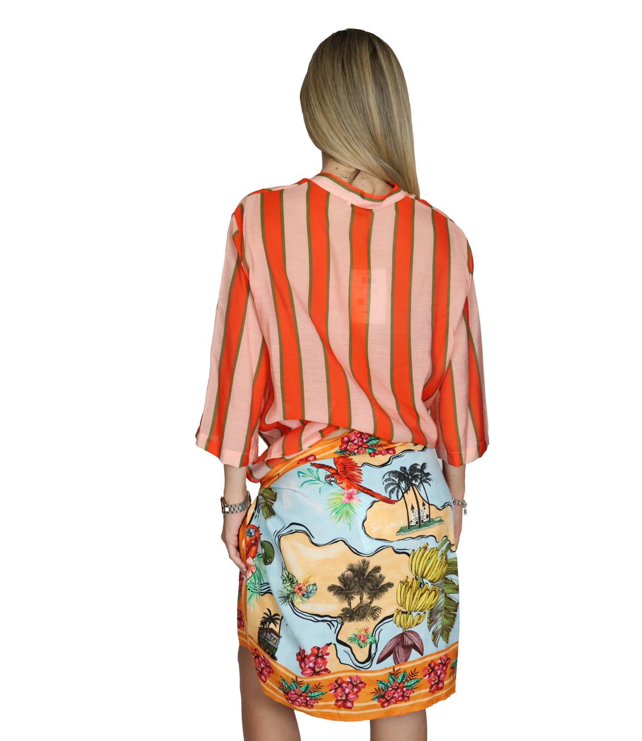 Dixie Camicia Arancio da Donna
