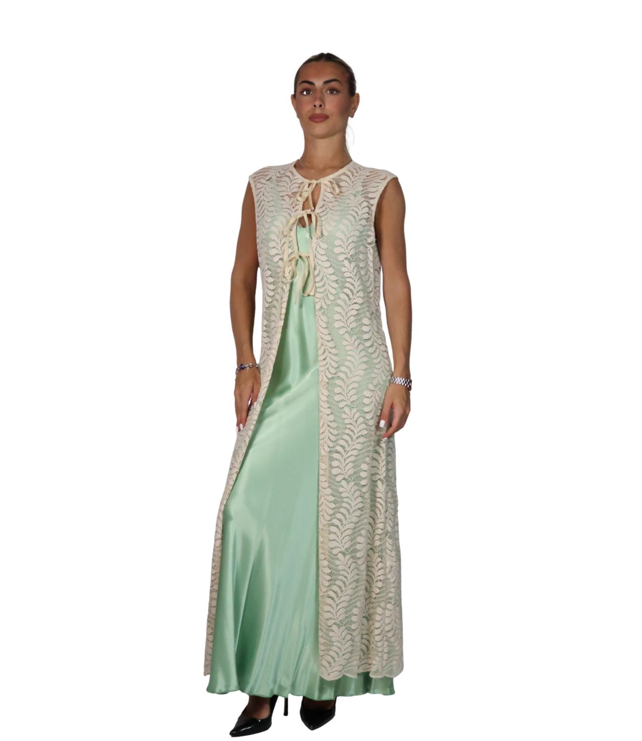 Dixie Gilet Ecru da Donna