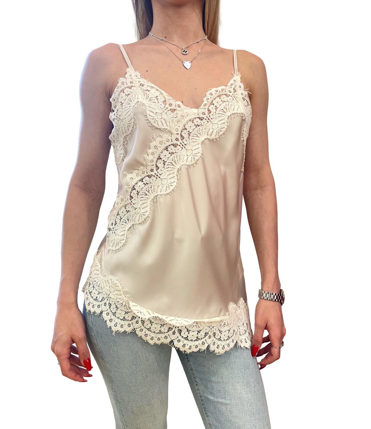 Dixie Canotta Burro Donna