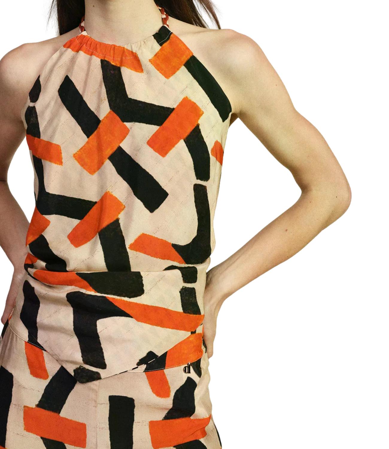 Dixie Canotta Multicolor Donna