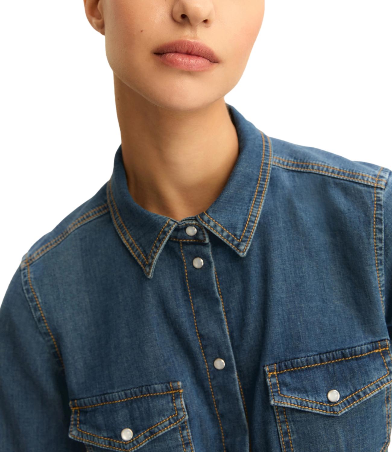 Emme Marella Camicia Blue Jeans da Donna