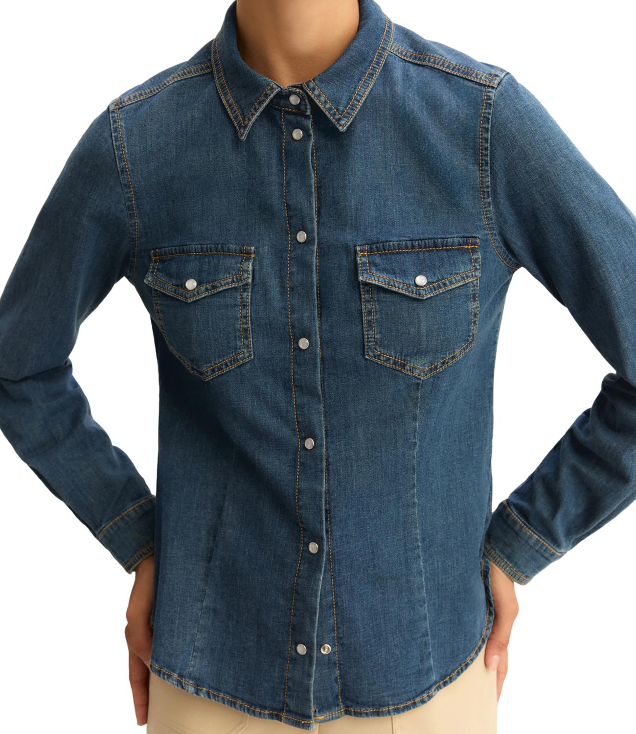 Emme Marella Camicia Blue Jeans da Donna