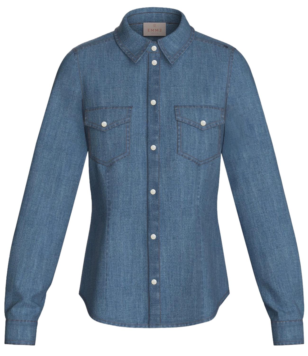 Emme Marella Camicia Blue Jeans da Donna